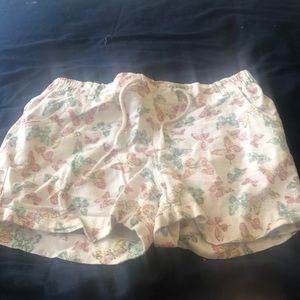 Basic editions canvas butterfly shorts